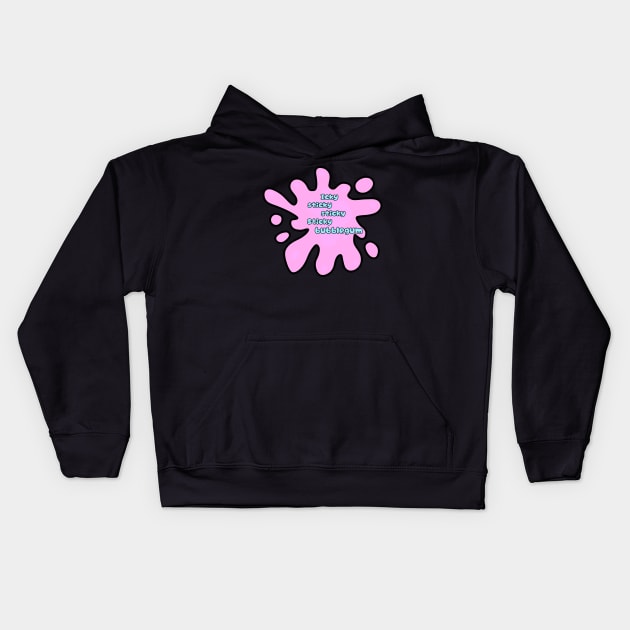 Icky sticky bubblegum Kids Hoodie by Creative Madness